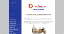 Desktop Screenshot of electro-pure.com